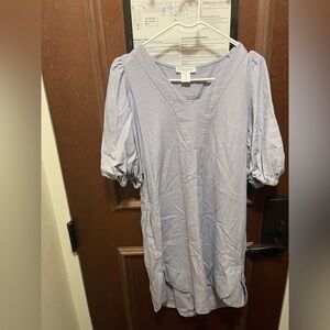 Cynthia Rowley Lavender Puff Sleeve Dress Sz Small